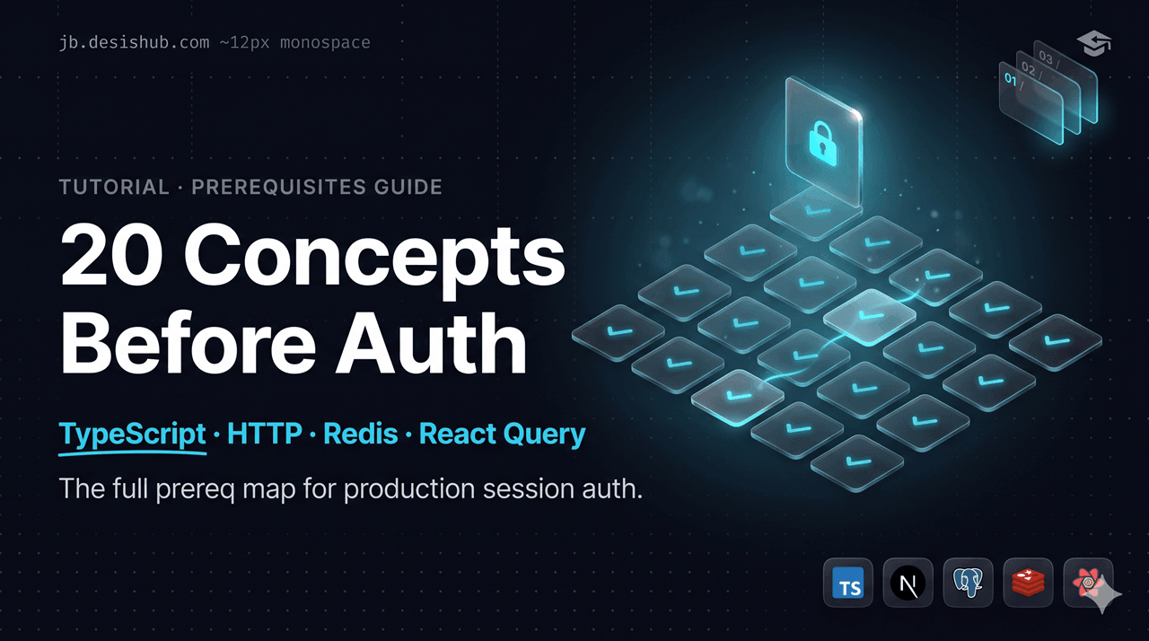 20 Concepts to Master Before You Ship Production Session Auth in Next.js