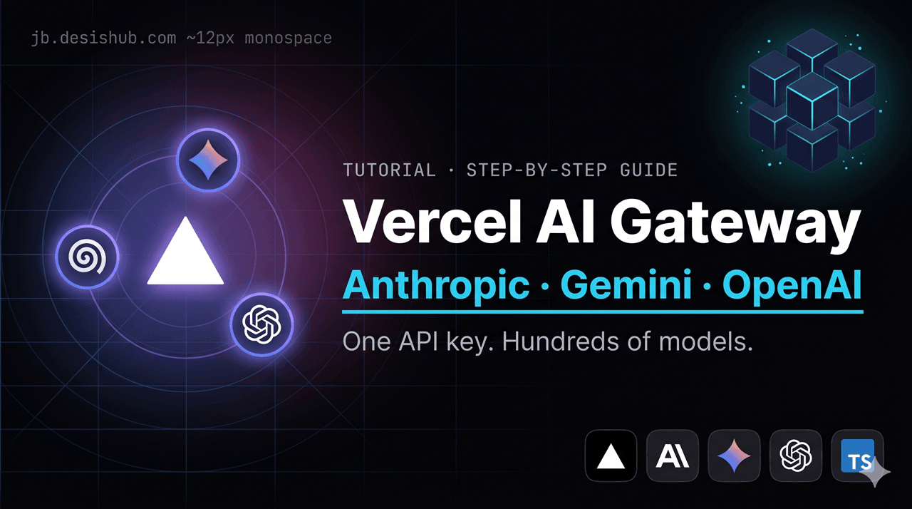 How to Use the Vercel AI Gateway with Anthropic, Gemini & OpenAI — Complete Setup Guide
