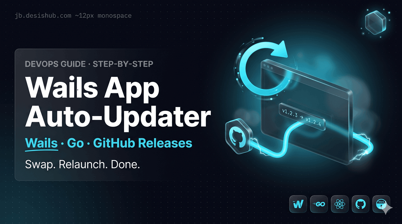 Shipping a Self-Updating Wails Desktop App with GitHub Releases — the Shoppleet Pattern