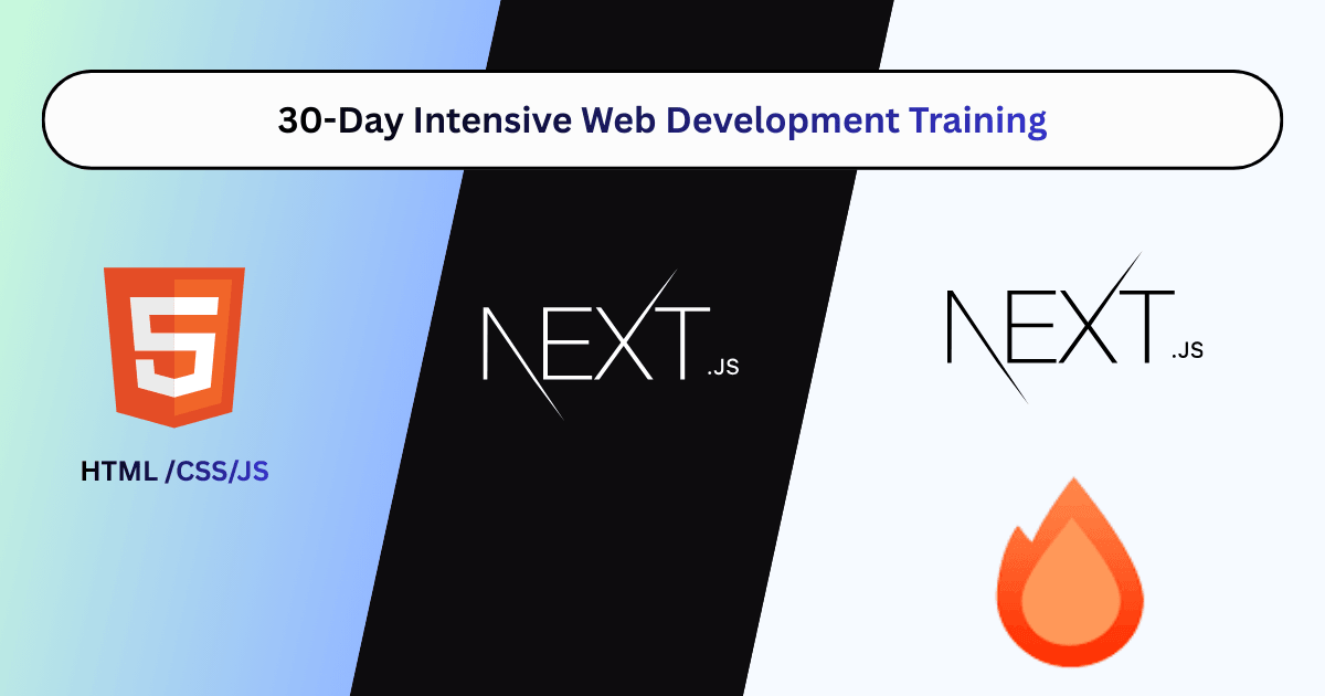 30-Day Intensive Web Development Training - HTML, CSS, Next.js & Full-Stack Mastery