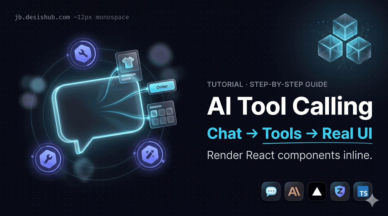 AI Tool Calling with Custom UI Components — Build a Conversational Shop with Vercel AI SDK