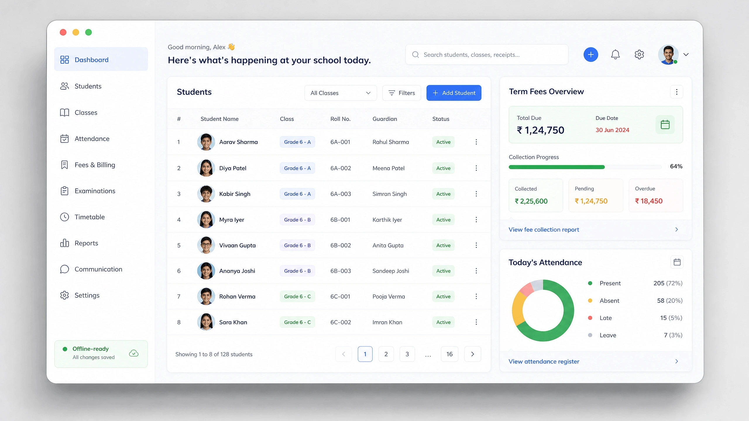 Nexus School product screenshot